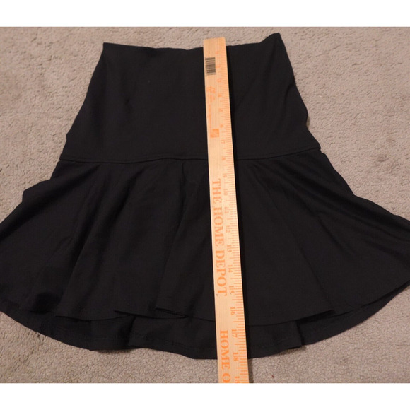 David Lerner Women XS Stretch Fit Flare High Low Hem Black - Picture 8 of 9
